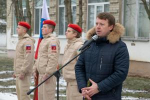 В поселке Калинин Ухоловского района открыли памятную доску в память об Александре Фитисове