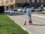 В больнице Семашко проходит весенний субботник