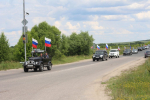 В Сараях прошел автопробег, посвященный Дню России