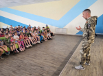 В рязанском центре «Зарница» прошла встреча воспитанников с участником СВО Константином Пановым