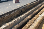 Теплотрасса на Первомайском проспекте Рязани в аварийном состоянии