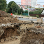 Ремонт теплотрассы на улице Гагарина идет с опережением сроков Здесь, на участке от перекрестка с ул. Черновицкая до дома 93 по ул. Шевченко, заменено около 2 км тепловых сетей как подземных, так и надземных коммуникаций.