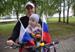 Сапожковцы отметили День флага России велопробегом