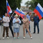 В Рязани развернули 25-метровый триколор в честь Дня государственного флага 22 августа, в День государственного флага Российской Федерации, в рязанском Лесопарке состоялись масштабные праздничные мероприятия.