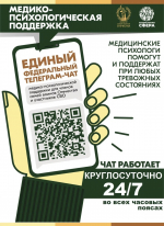Для участников СВО и их семей работает единый федеральный телеграм-чат медико-психологической поддержки.