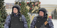 Росгвардейцы обеспечили общественный порядок во время закрытия проекта «Рязань — новогодняя столица России 2026» - Росгвардия