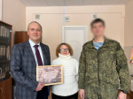 Председателю областной организации вручена Благодарность от 137 парашютно-десантного полка