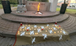 Сапожковцы возложили цветы и зажгли свечи в память о погибших в Великой Отечественной войне